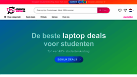 What Studentenkorting.nl website looks like in 2024 