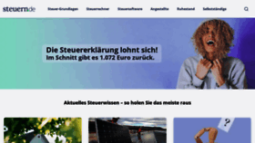 What Steuern.de website looks like in 2024 