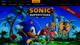 What Sonicsuperstars.com website looks like in 2024 