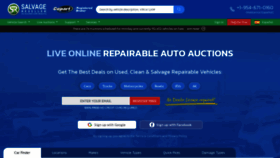 What Salvagereseller.com website looks like in 2024 