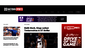 What Sactownsports.com website looks like in 2024 