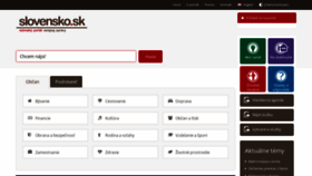 What Slovensko.sk website looks like in 2024 