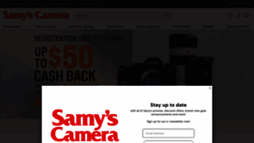 What Samys.com website looks like in 2024 