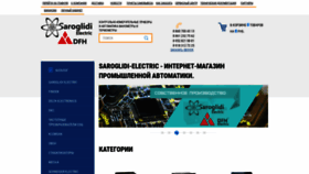 What Saroglidielectric.com website looks like in 2024 