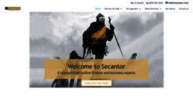 What Secantor.net website looks like in 2024 