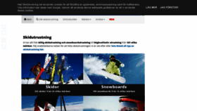 What Skidutrustning.net website looks like in 2024 