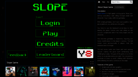 What Slopegame.onl website looks like in 2024 