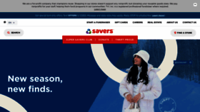 What Savers.com website looks like in 2024 