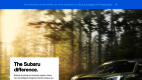 What Subaru.asia website looks like in 2024 
