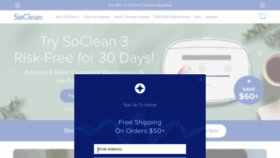 What Soclean.com website looks like in 2024 
