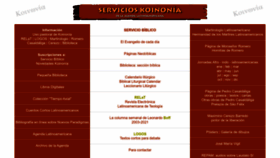 What Servicioskoinonia.org website looks like in 2024 