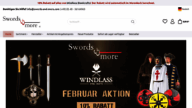 What Swords-and-more.com website looks like in 2024 