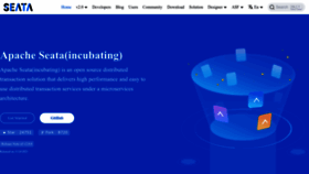 What Seata.io website looks like in 2024 