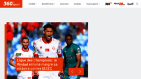 What Sport.le360.ma website looks like in 2024 