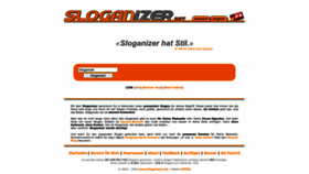 What Sloganizer.net website looks like in 2024 