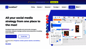 What Socialgest.net website looks like in 2024 