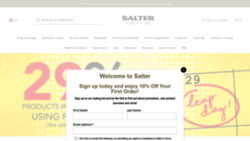 What Salter.com website looks like in 2024 
