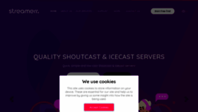 What Shoutca.st website looks like in 2024 