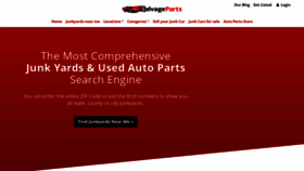 What Salvage-parts.com website looks like in 2024 