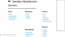 What Servidor-alicante.com website looks like in 2024 