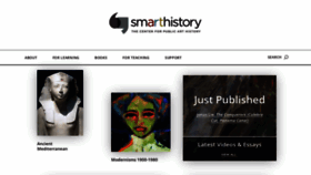 What Smarthistory.org website looks like in 2024 