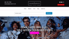 What Sundanceeventstx.com website looks like in 2024 