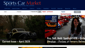 What Sportscarmarket.com website looks like in 2024 