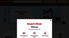 What Smartandfinal.com website looks like in 2024 