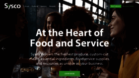 What Sysco.ca website looks like in 2024 
