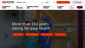 What Sjdhospitalbarcelona.org website looks like in 2024 