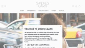 What Sandnesgarn.no website looks like in 2024 