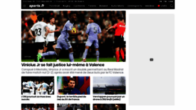 What Sports.fr website looks like in 2024 