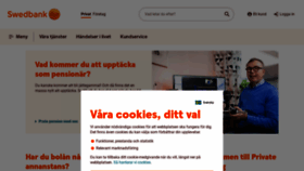 What Swedbank.se website looks like in 2024 