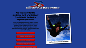 What Skydivespaceland.com website looks like in 2024 