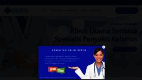 What Sentosaklinik.com website looks like in 2024 