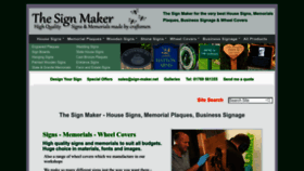 What Sign-maker.net website looks like in 2024 