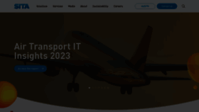 What Sita.aero website looks like in 2024 