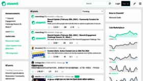 What Steemit.com website looked like in 2024 (1 year ago)