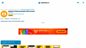 What Snaptube.uptodown.com website looks like in 2024 