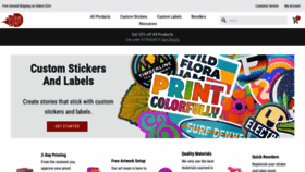 What Stickergiant.com website looks like in 2024 