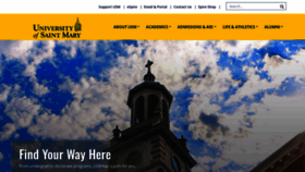 What Stmary.edu website looks like in 2024 