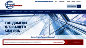 What Salenames.ru website looks like in 2024 