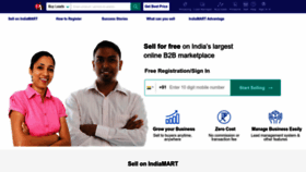 What Seller.indiamart.com website looks like in 2024 