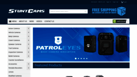 What Stuntcams.com website looks like in 2024 