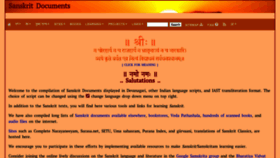 What Sanskritdocuments.org website looks like in 2024 