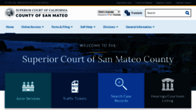 What Sanmateocourt.org website looks like in 2024 