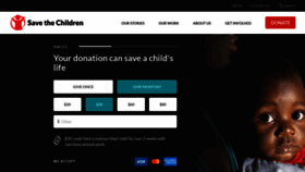 What Savethechildren.org.au website looks like in 2024 