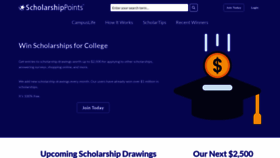 What Scholarshippoints.com website looks like in 2024 