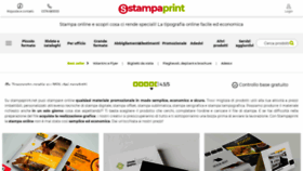 What Stampaprint.net website looks like in 2024 