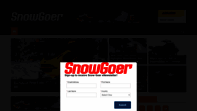 What Snowgoer.com website looks like in 2024 